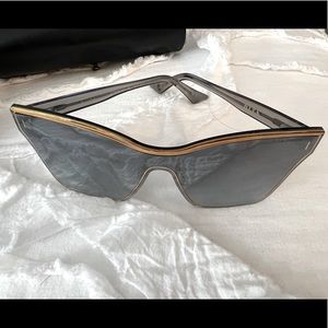 DITA sunglasses - black with reflective lenses and gold trim